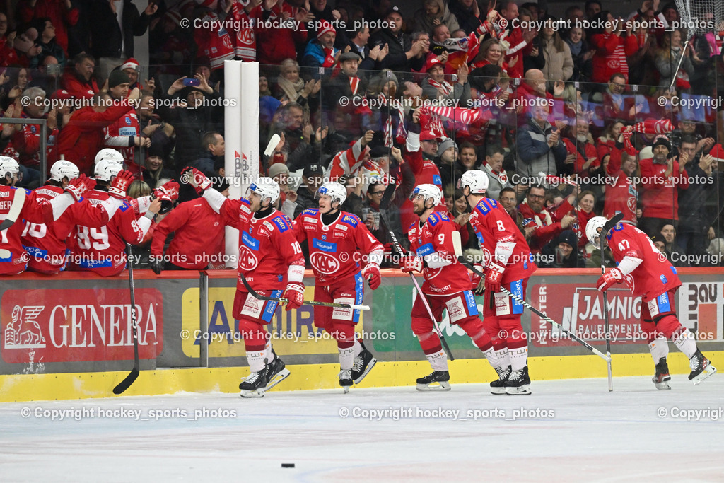 EC KAC vs. EC IDM Wärmepumpen VSV 4.2.2024 | Jubel EC KAC Mannschaft, 