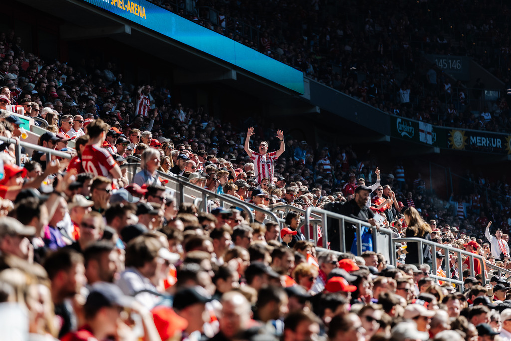 2. Bundesliga, Saison 2024/25, 28. Spieltag: Fortuna Düsseldorf - SC Preußen Münster | Düsseldorf, 05.04.2025: 2. Bundesliga, 28. Spieltag, Fortuna Düsseldorf gegen SC Preußen Münster in der Merkur Spiel-Arena in Düsseldorf. Foto: sportfotografie.ms | Markus Paletta - Realisiert mit Pictrs.com