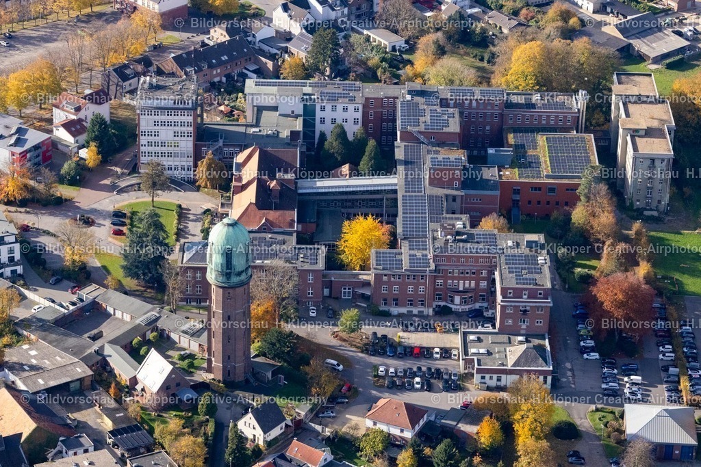 Luftbilder Würselen-7356 | Luftbildfotografie Bauwerk des Industriedenkmales Wasserturm " Bardenberger Wasserturm " an der Niederbardenberger Straße in Würselen im Bundesland Nordrhein-Westfalen, Deutschland - Realisiert mit Pictrs.com
