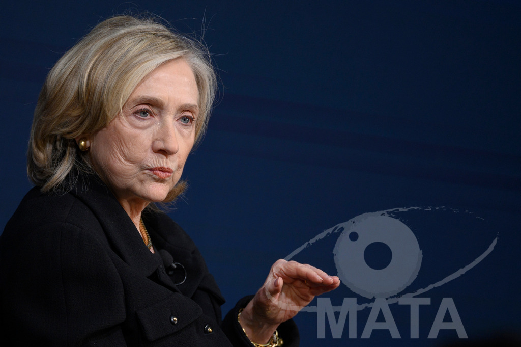 _DWI2830 | Die US-Politikerin Hillary Clinton auf der Veranstaltung Bridging Scholarship and Statecraft im Rahmen der Münchner Sicherheitskonferenz 2026. München, 13.02.2026 Bayern Deutschland  - Realisiert mit Pictrs.com