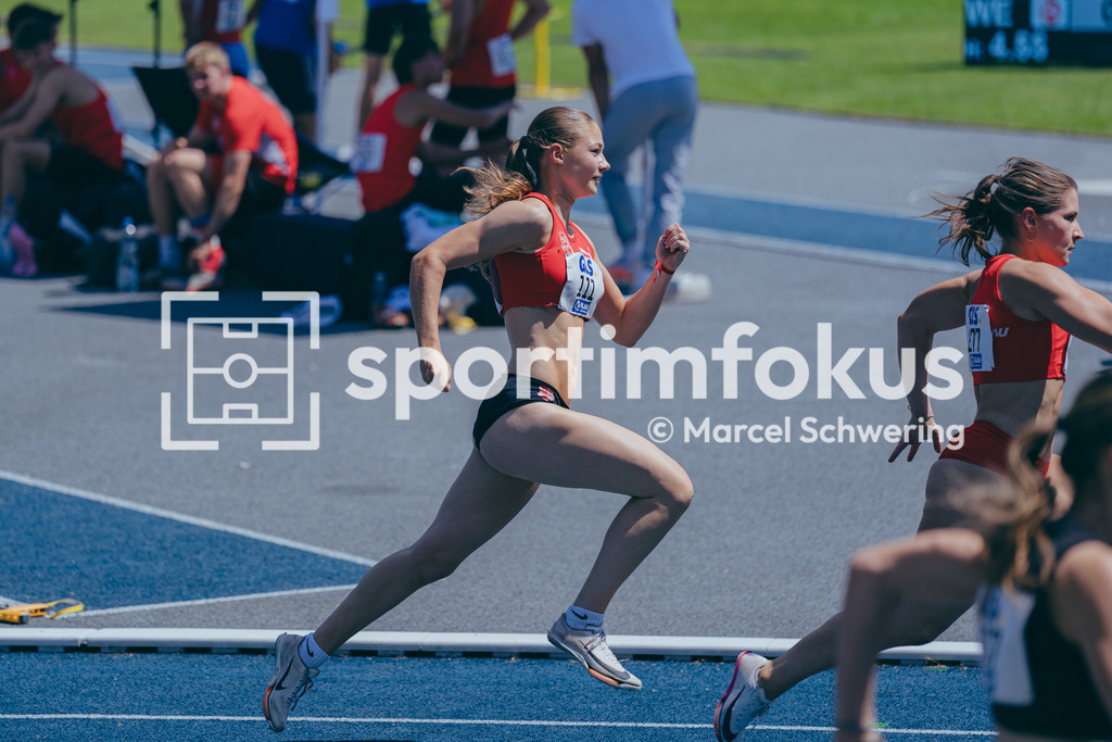 Deutsche Meisterschaften U20 / U16 2026 | Neela Holtz, SC Potsdam e.V., 111, 200-Meter-Lauf, Halbfinale, Deutsche Meisterschaften der U20 &amp; U16 2026, Lohrheidestadion Bochum-Wattenscheid, 12.07.2026. Foto: Marcel Schwering / sportimfokus - Realisiert mit Pictrs.com