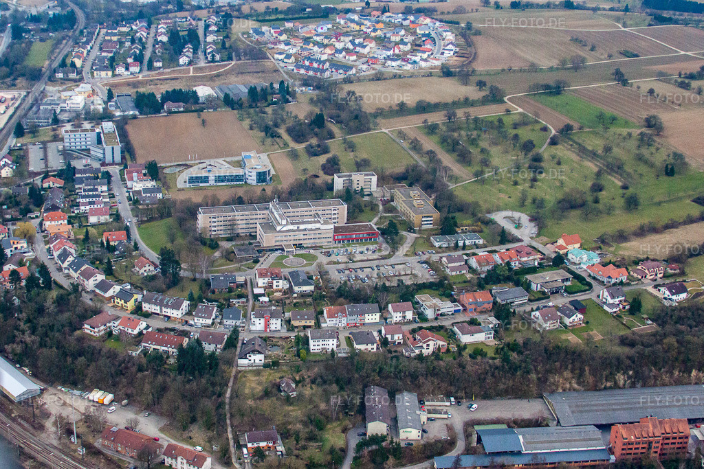 Rechbergklinik | Luftbild: Rechbergklinik in Bretten im Bundesland Baden-Württemberg in Deutschland. Foto: IMG_38284.jpg vom 12.03.2011 durch Werner Riehm/FLY-FOTO.de - Realisiert mit Pictrs.com
