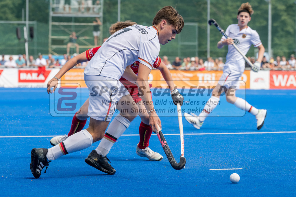 SFE_20230716_0392 | EuroHockey EM U18 Boys Final Belgium vs Germany am 16.07.2023 in Krefeld (Gerd-Wellen-Hockeyanlage), Photo: Stephan Fehrmann 2023 (Sports-Gallery)