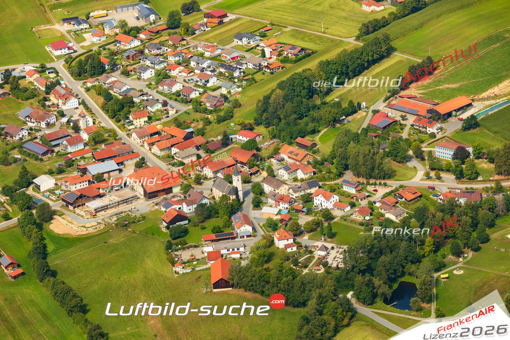 Luftaufnahme von  Eppenschlag - Die Luftaufnahme wurde 2025 vom UL-Flugzeug heraus erstellt ( keine Drohne ) - Hochauflösende Luftaufnahme - für professionelle Ausdrucke geeignet. Die Geschenkidee !Mit Lizenz und Bildrechte bestellbar