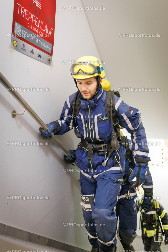 KölnTurm Treppenlauf; Köln, 03.08.2025 | Impressionen vom KölnTurm Treppenlauf am 03.08.2025 in Köln (Nordrhein-Westfalen). 