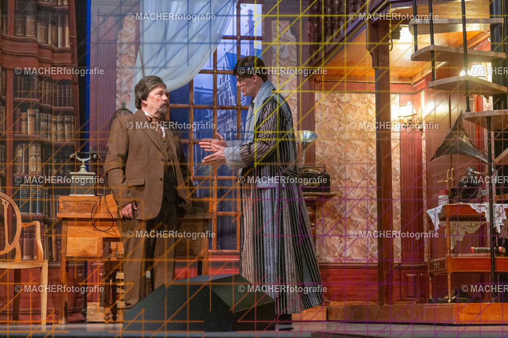 376_MFL-2025 | Portraitbilder von Regisseur; Darsteller; Techniker; Maske; Kostüme; Chor; Musiker; Bilderserie der Generalprobe und der Premierenvorstellung, Szenenbilder; Ausdrucksstudien; Bühnenüberblick; Bühnenkulissen; Pressefotos inkl. Redaktionsfoto Darstellergruppe.