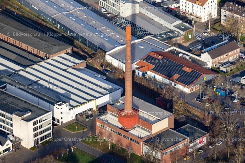 Luftbild Kesselhaus Krefeld-8155 | Luftbildfotografie Werksgelände und technische Anlagen und Infrastruktur im stillgelegten Industriedenkmal " Kesselhaus " an der Straße Girmesgath in Krefeld im Ruhrgebiet im Bundesland Nordrhein-Westfalen, Deutschland - Realisiert mit Pictrs.com