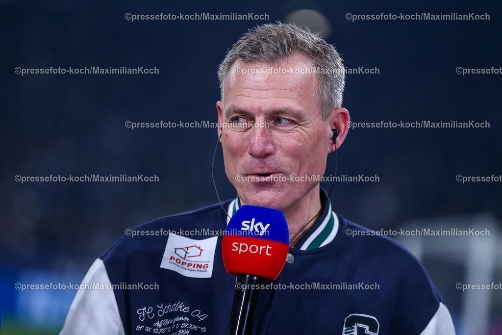 S0401022502176 | 01.02.2025, Fußball, FC Schalke 04 - 1. FC Magdeburg, 2.. Fußball Bundesliga, 20. Spieltag, Veltins-Arena Gelsenkirchen, Saison 2024 2025: Ingo Anderbrügge im Sky Interview DFB regulations prohibit any use of photographs as image sequences and or quasi-video.