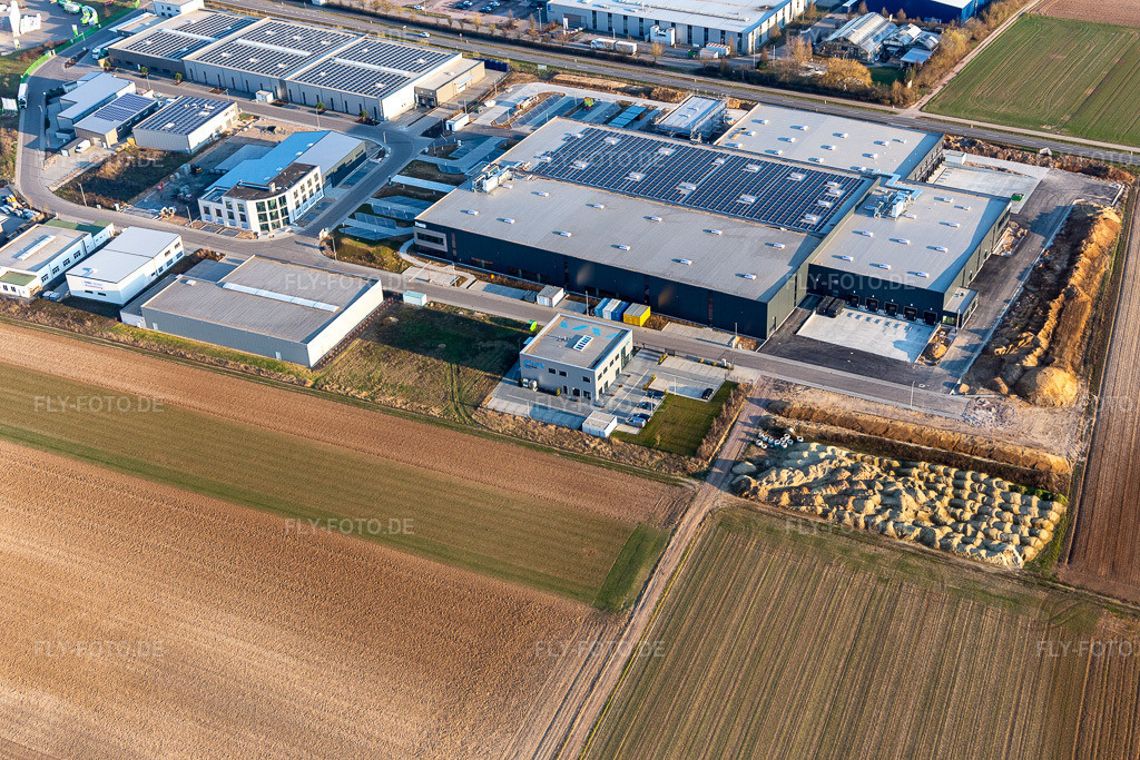 Luftbild: heo in Herxheim bei Landau im Bundesland Rheinland-Pfalz in Deutschland. Foto: IMG_126126.jpg vom 07.03.2021 durch Werner Riehm/FLY-FOTO.de