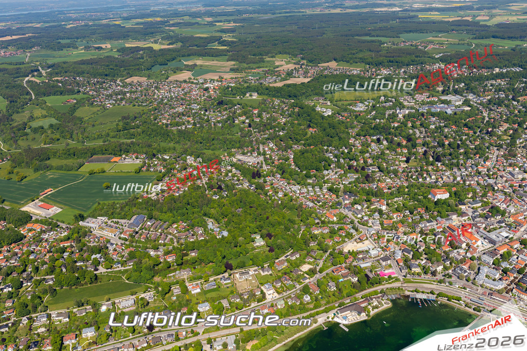 Aktuelles Luftbild von Söcking Starnberg - Die Luftaufnahme wurde 2021 mittels UL-Flugzeug erstellt ( keine Drohne ) - hochauflösende Kamera-Systeme von  Canon -Beste Qualität - Für grossformatige Ausdrucke geeignet. Die Geschenkidee !