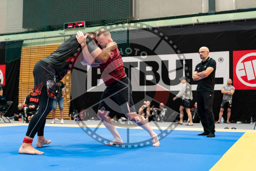 20230916PBB6401 | Fighters compete during the grappling tournement ADCC Trials (European, Middle East and African Championship) in Warsaw, Poland, on September 16, 2023.