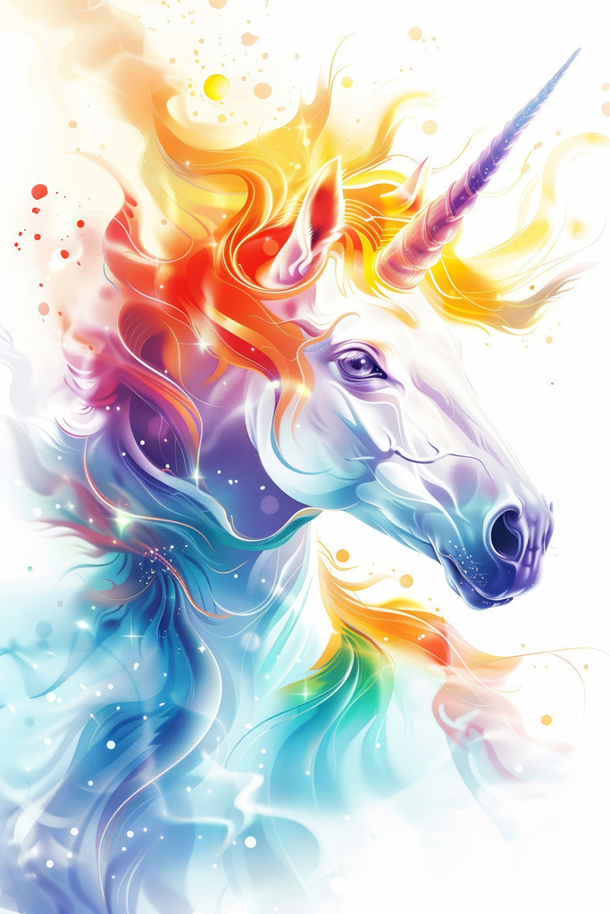 2406052 - Glitzerndes Einhorn | Ein fantasievolles Motiv eines Einhorns.