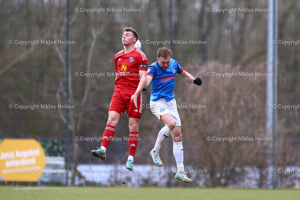 NH_HolsteinKielU23_KickersEmden_RegionalligaNord_16032025 | #31 Dominik Javorcek (Holstein Kiel U23), #23 Joshua Dudock (Kickers Emden)Fußball I Herren I Regionalliga Nord I Saison 2024-2025 I 26. Spieltag I Holstein Kiel U23 - Kickers Emden I 16.03.2025 I Citti-Fußball-Park