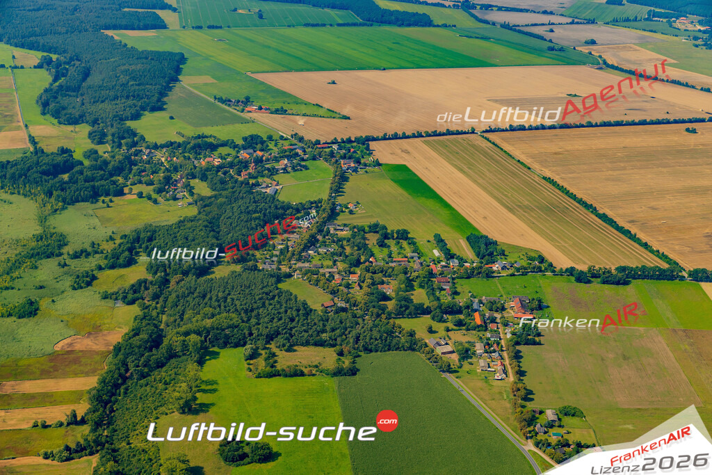 Luftaufnahme Rambow Lenzen - Die Luftaufnahme wurde 2025 vom UL-Flugzeug heraus erstellt ( ohne Drohne ) - Hochauflösende Luftaufnahme - für professionelle Ausdrucke geeignet. Die Geschenkidee !Mit Lizenz und Bildrechte bestellbar