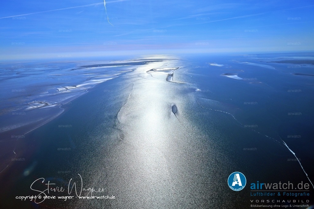 Wattenmeer, Fahrrinne und Priele - Hamburger Hallig - Hallig Hooge - Hallig Langeneß | Wattenmeer, Fahrrinne und Priele - Hamburger Hallig - Hallig Hooge - Hallig Langeneß
