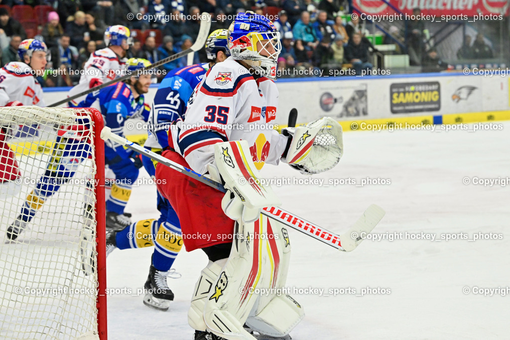 EC IDM WÄRMEPUMPEN VSV vs. EC Red Bull Salzburg | #35 TOLVANEN ATTE EC Redbull Salzburg, EC IDM WÄRMEPUMPEN VSV vs. EC Red Bull Salzburg, EC IDM WÄRMEPUMPEN VSV vs. EC Red Bull Salzburg am 17.01.2025 in Villach (Stadthalle Villach), Austria, (Photo by Bernd Stefan)