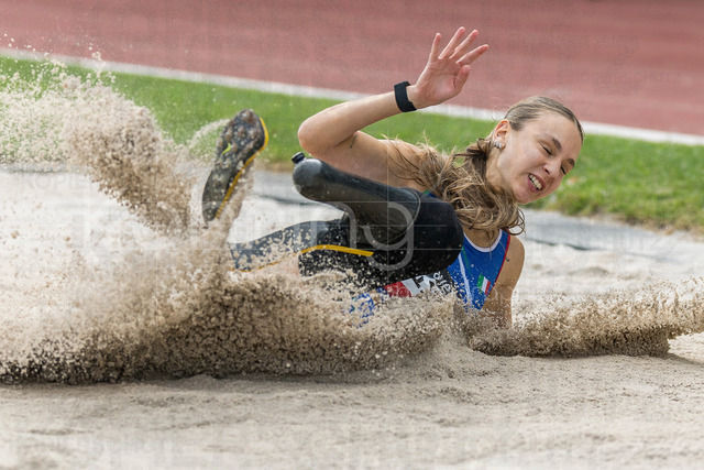 Para Heimspiel 7.0; Leverkusen, 18.07.2026 | LEVERKUSEN, GERMANY - JULY 18, 2026 : Giuliana Chiara Filippi (ITA/Italien) competes in the long jump during the Para Heimspiel 7.0 at Fritz Jacobi Sports Complex on July 18, 2026 in Leverkusen, Germany.