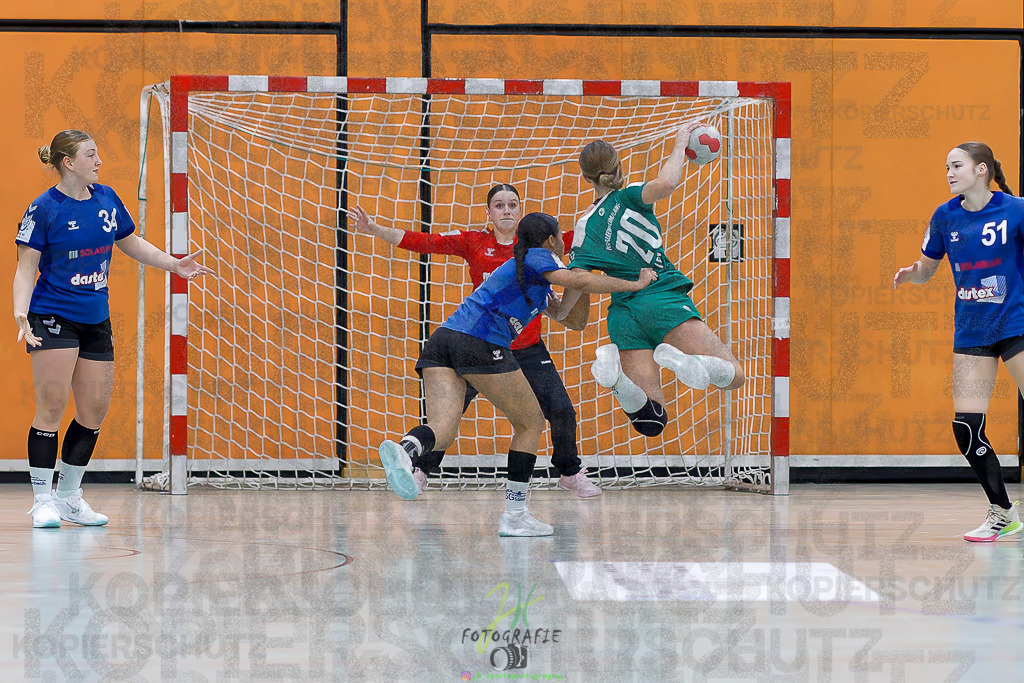 Jugenbundesliga wJB; HSG Kleenheim/Langgöns - SG Kappelwindeck/Steinbach | Jugenbundesliga wJB; HSG Kleenheim/Langgöns - SG Kappelwindeck/Steinbach am 23.11.2025 in Oberkleen (Weidig-Halle)Photo © 2025 - Jörg Heinrich - Realisiert mit Pictrs.com