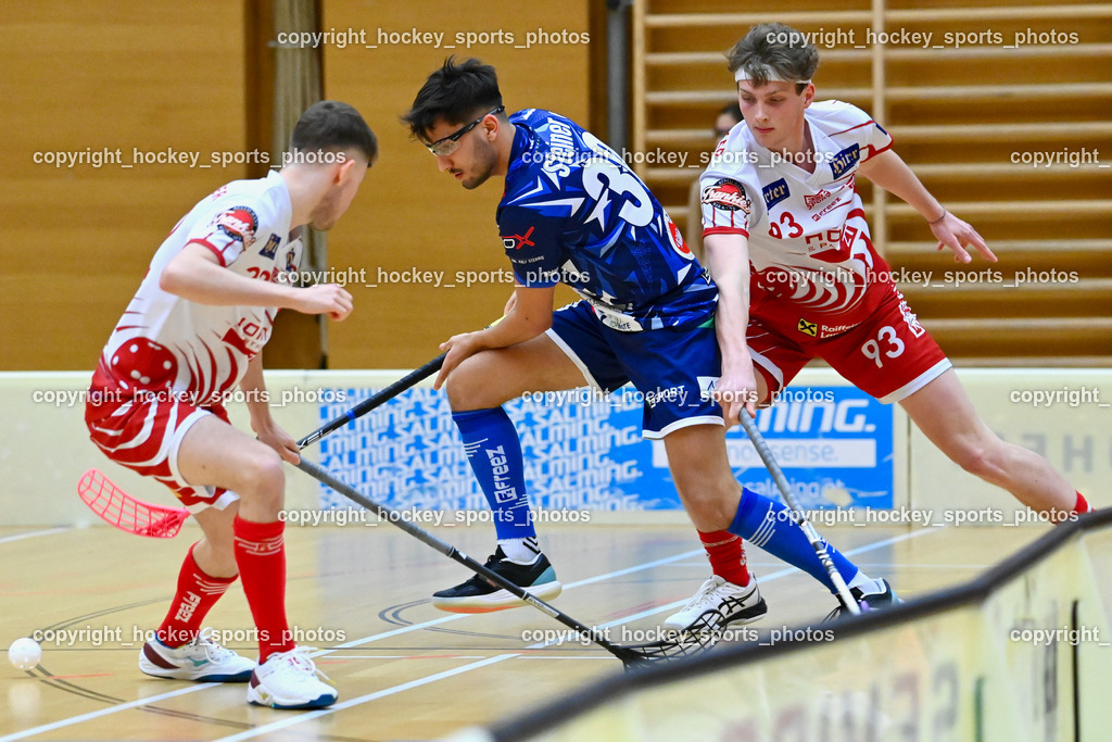 VSV Unihockey vs. KAC Floorball 4.2.2023 | #30 Christoph Steiner, #93 Marcel Gappmayer