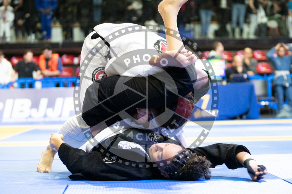 20240119PBB1758 | Fighters compete during the IBJJF European Championship in Paris, France, on January 19, 2024.