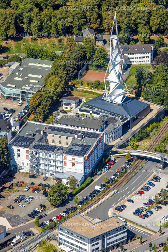 Luedenscheid250813966 | Luftbild, Phänomenta Science Center, Turm am Phänomenta-Weg Technikzentrum Südwestfalen, EGC EntwicklungsCentrum und GründerCentrum, Lüdenscheid-Stadt, Lüdenscheid, Sauerland, Nordrhein-Westfalen, Deutschland