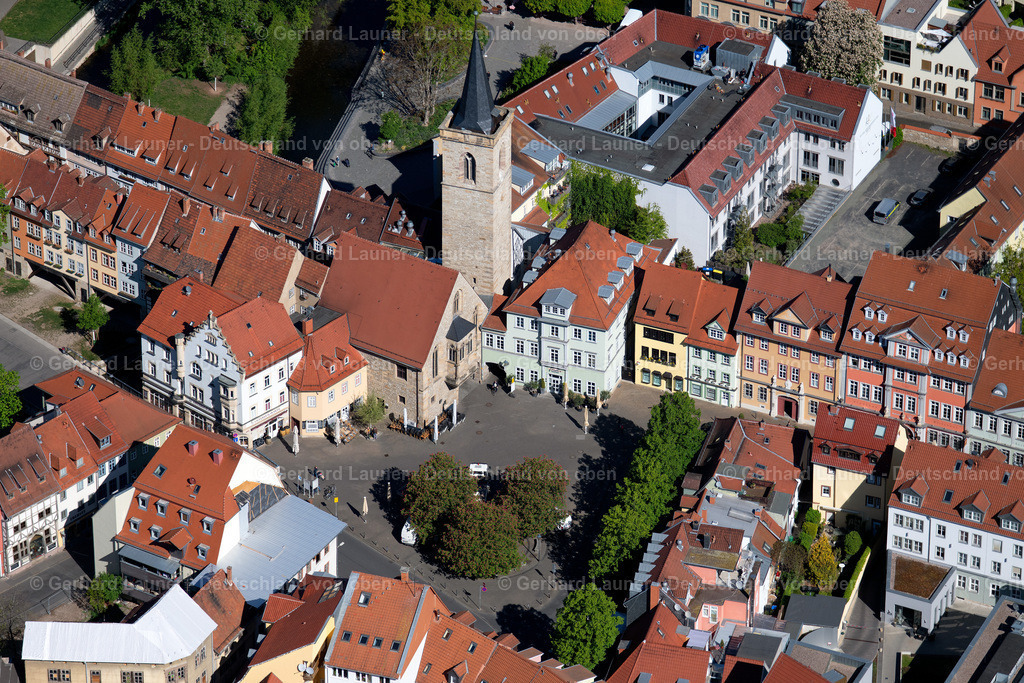4026391 | ERFURT 07.05.2020 Kirchengebäude " Ägidienkirche " am Wenigemarkt im Ortsteil Altstadt in Erfurt im Bundesland Thüringen, Deutschland. Weiterführende Informationen bei: Ägidienkirche. // Church building " Aegidienkirche " on the Wenigemarkt in the district Altstadt in Erfurt in the state Thuringia, Germany. Further information at: Aegidienkirche. Foto: Gerhard Launer