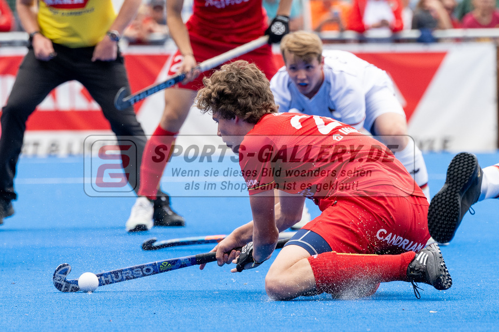 SFE_20230716_0314-2 | EuroHockey EM U18 Boys Final Belgium vs Germany am 16.07.2023 in Krefeld (Gerd-Wellen-Hockeyanlage), Photo: Stephan Fehrmann 2023 (Sports-Gallery)