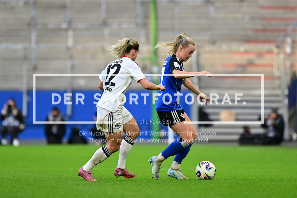 Fußball I Frauen I Saison 2025-2026 I Bundesliga I 8. Spieltag I Hamburger SV - Eintracht Frankfurt I 24508 | Der Sportfotograf. - Realisiert mit Pictrs.com