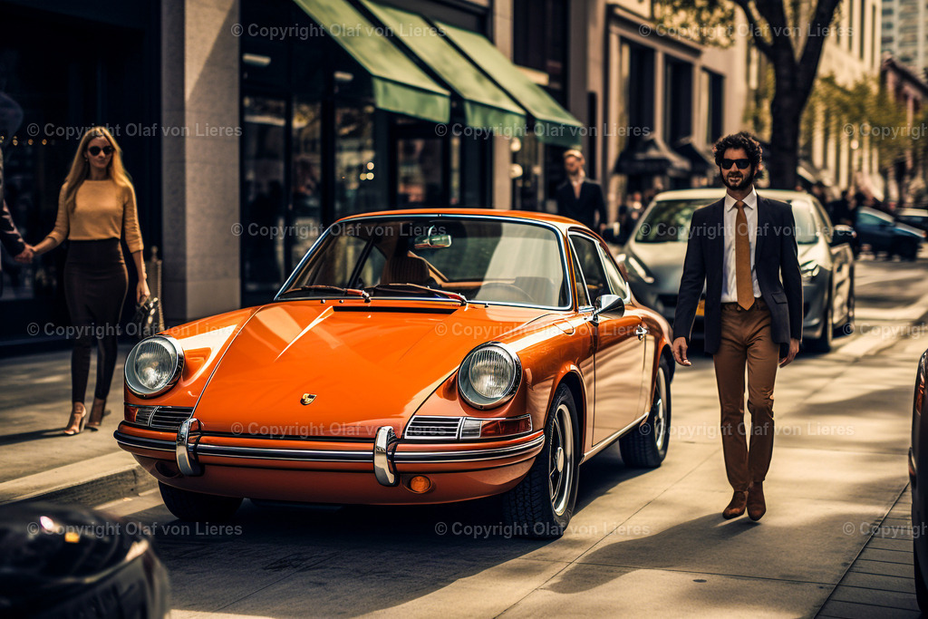 Porsche Oldtimer | alter Porsche in rot