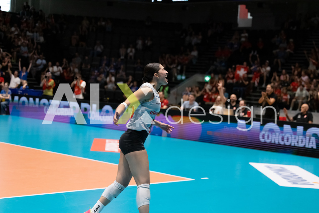 Austria v Switzerland - CEV European League Women | KRIENS, SWITZERLAND - JUNE 14: FABIANA MOTTIS of Switzerland during the CEV European League match between Austria and Switzerland at Pilatus Arena on June 14, 2026 in Kriens, Switzerland. - Realisiert mit Pictrs.com