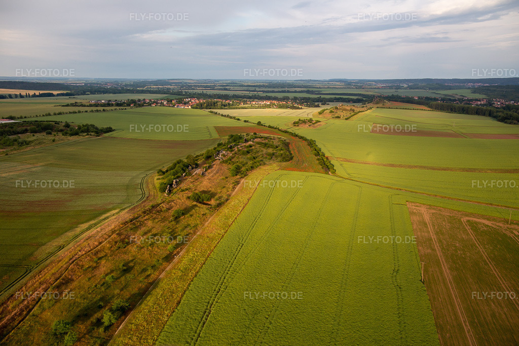 Luftbild: Warnstedter Teufelsmauer in Thale im Bundesland Sachsen-Anhalt in Deutschland. Foto: IMG_136435.jpg vom 16.06.2023 durch Werner Riehm/FLY-FOTO.de