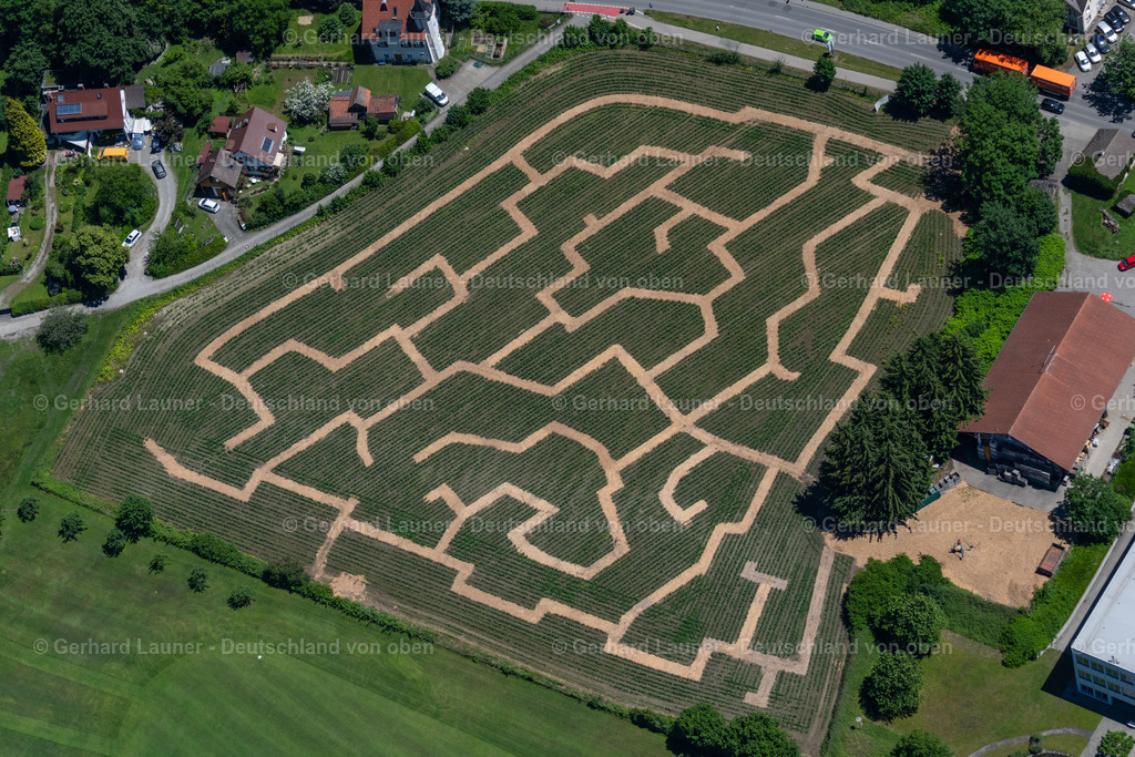 4031449 | LINDAU (BODENSEE) 12.06.2020 Irrgarten - Labyrinth des Lindauer Maislabyrinth in Lindau (Bodensee) am Bodensee im Bundesland Bayern, Deutschland. // Maze - Labyrinth on of Lindauer Maislabyrinth in Lindau (Bodensee) at Bodensee in the state Bavaria, Germany. Foto: Gerhard Launer