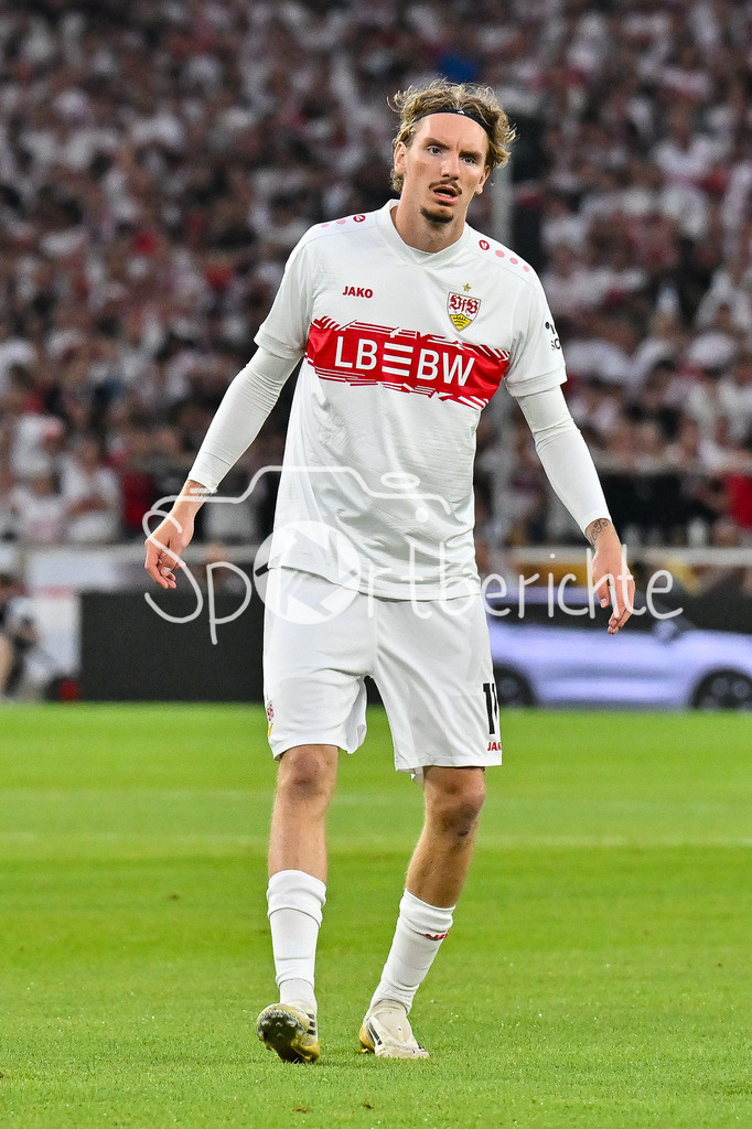 VfB Stuttgart - FC Bayern München | Im Bild Nick WOLTEMADE (VfB Stuttgart 11) / Franz-Beckenbauer Supercup: VfB Stuttgart - FC Bayern München; MHP Arena am 16.08.2025 / Einzelfoto / Freisteller