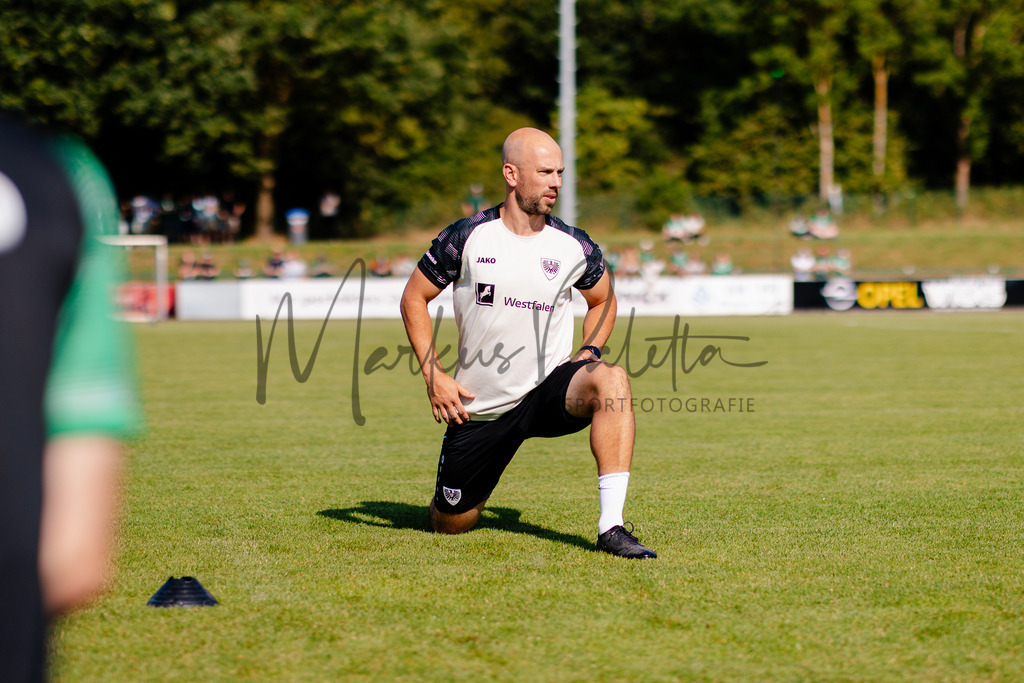 Testspiel, Saison 2026/27: SC Preußen Münster - Kickers Emden | Billerbeck, 10.07.2026: Testspiel, SC Preußen Münster gegen Kickers Emden auf der Anlage des DJK Billerbeck in Billerbeck. Foto: sportfotografie.ms | Markus Paletta - Realisiert mit Pictrs.com