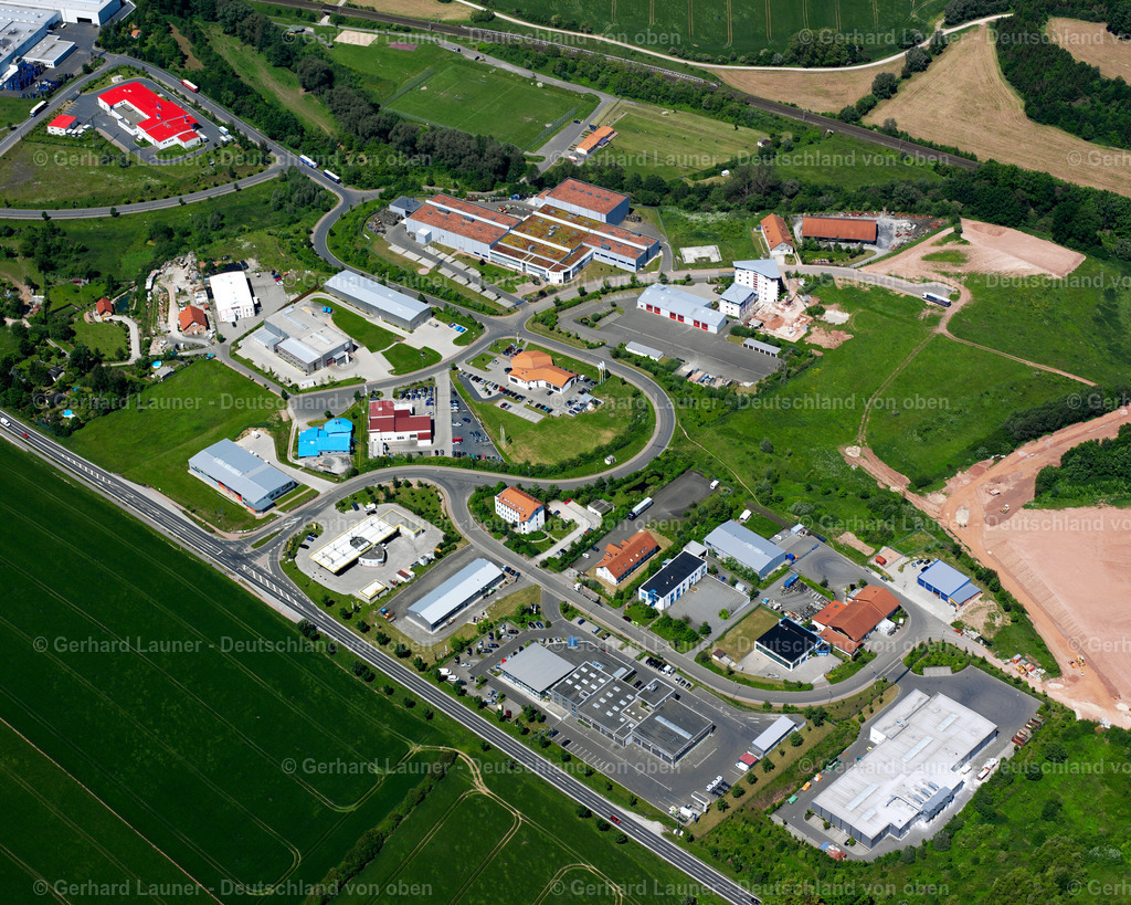 2634147 | HEILBAD HEILIGENSTADT 16.06.2006 Gewerbegebiet und Firmenansiedlung an der Philipp-Reis-Straße in Heilbad Heiligenstadt im Bundesland Thüringen, Deutschland. // Industrial estate and company settlement on street Philipp-Reis-Strasse in Heilbad Heiligenstadt in the state Thuringia, Germany. Foto: Gerhard Launer