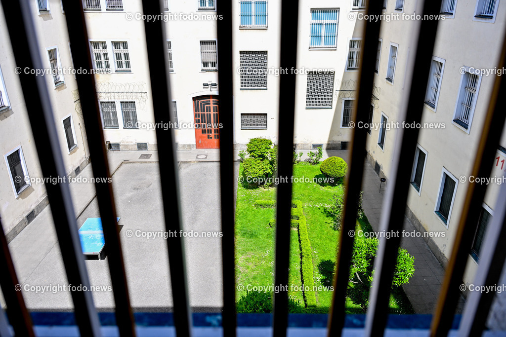 Justizanstalt Linz_ 29.04.2024_-35 | 29.04.2024, Linz, AUT, Justizanstalt, Justizwache, im Bild Blick in den Gefaengnisinnenhof