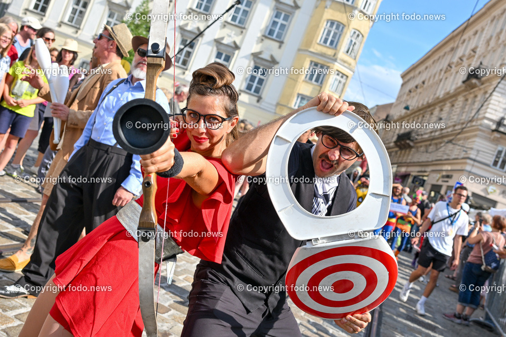 Pflasterspektakel_ 35. Linzer Pflasterspektakel 2023_ 19.07.2023-47 | 19.07.2023, Linz, AUT, 35. Linzer Pflasterspektakel 2023, im Bild diverse Kuenstler