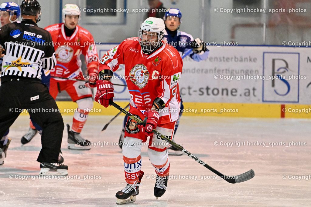 ESC Steindorf vs. ESV Ferlach | #58 Florian Matthias ESV Ferlach, ESC Steindorf vs. ESV Ferlach, ESC Steindorf vs. ESV Ferlach am 19.10.2024 in Steindorf (Ossiachersee Halle), Austria, (Photo by Bernd Stefan)