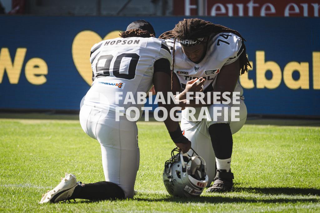 GER Rhein Fire vs. Raiders Tirol, Football, European League of Football, Spieltag 12, Saison 2025, 10.08.2025 | GER Rhein Fire vs. Raiders Tirol, Football, European League of Football, Spieltag 12, Saison 2025, 10.08.2025Foto: Fabian Friese - Realisiert mit Pictrs.com