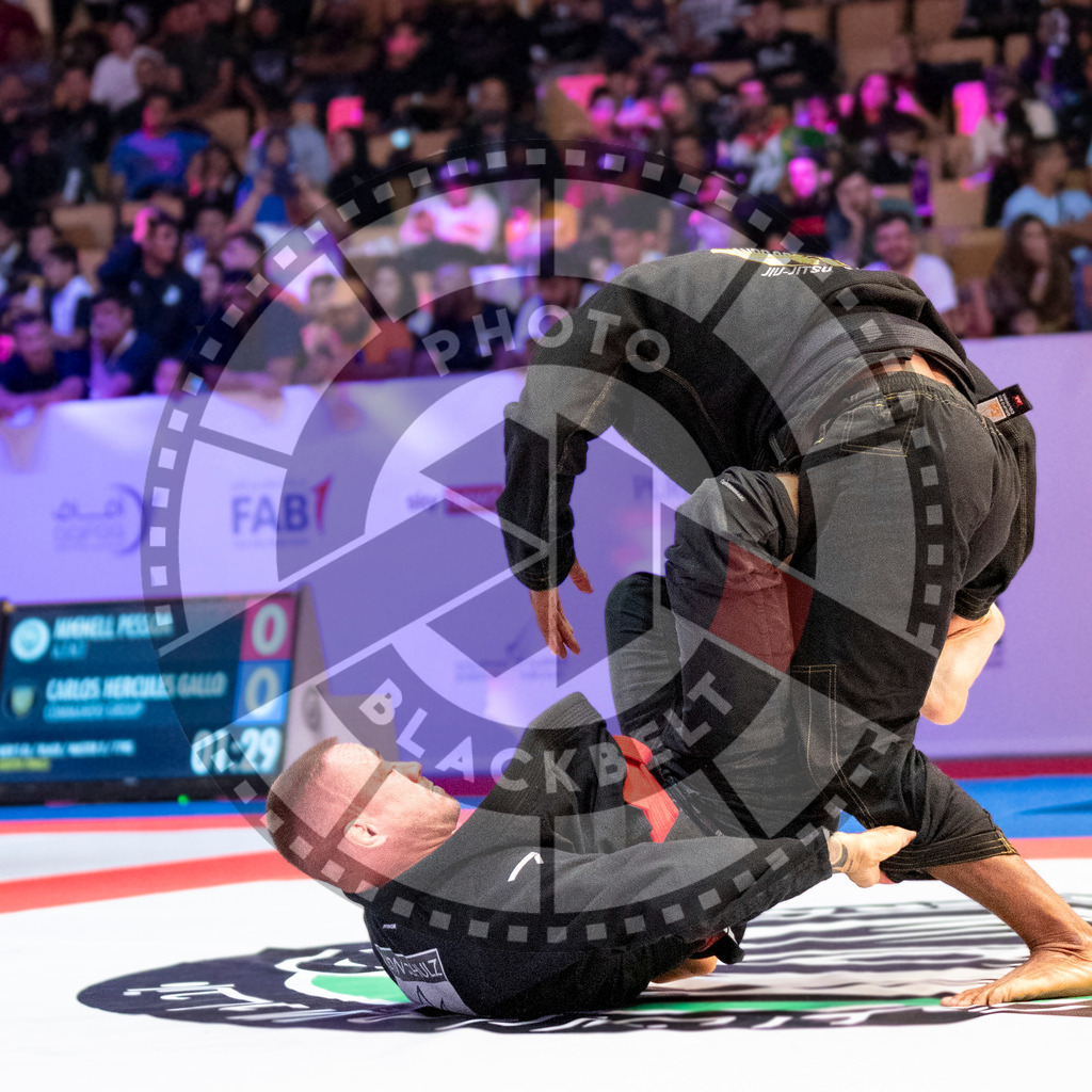 20231107PBB4196 | Fighters compete during the AJP World Master Championship in the Mubadala Arena in Abu Dhabi, Arab United Emirates, on November 7, 2023.