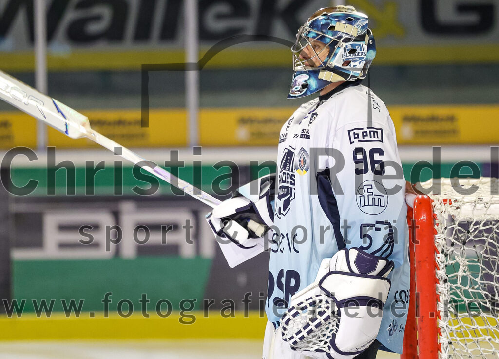 2026-01-06_013_TSV_Erding_gegen_EV_Lindau_Islanders | Erding, Deutschland, 06.01.2026:Eishockey, Oberliga Süd 2025 / 2026, 35. Spieltag, TSV Erding gegen EV Lindau Islanders, Endergebnis: 2:5Torwart Daniel Filimonov (EV Lindau Islanders, #96)Foto: Christian Riedel / fotografie-riedel.net
