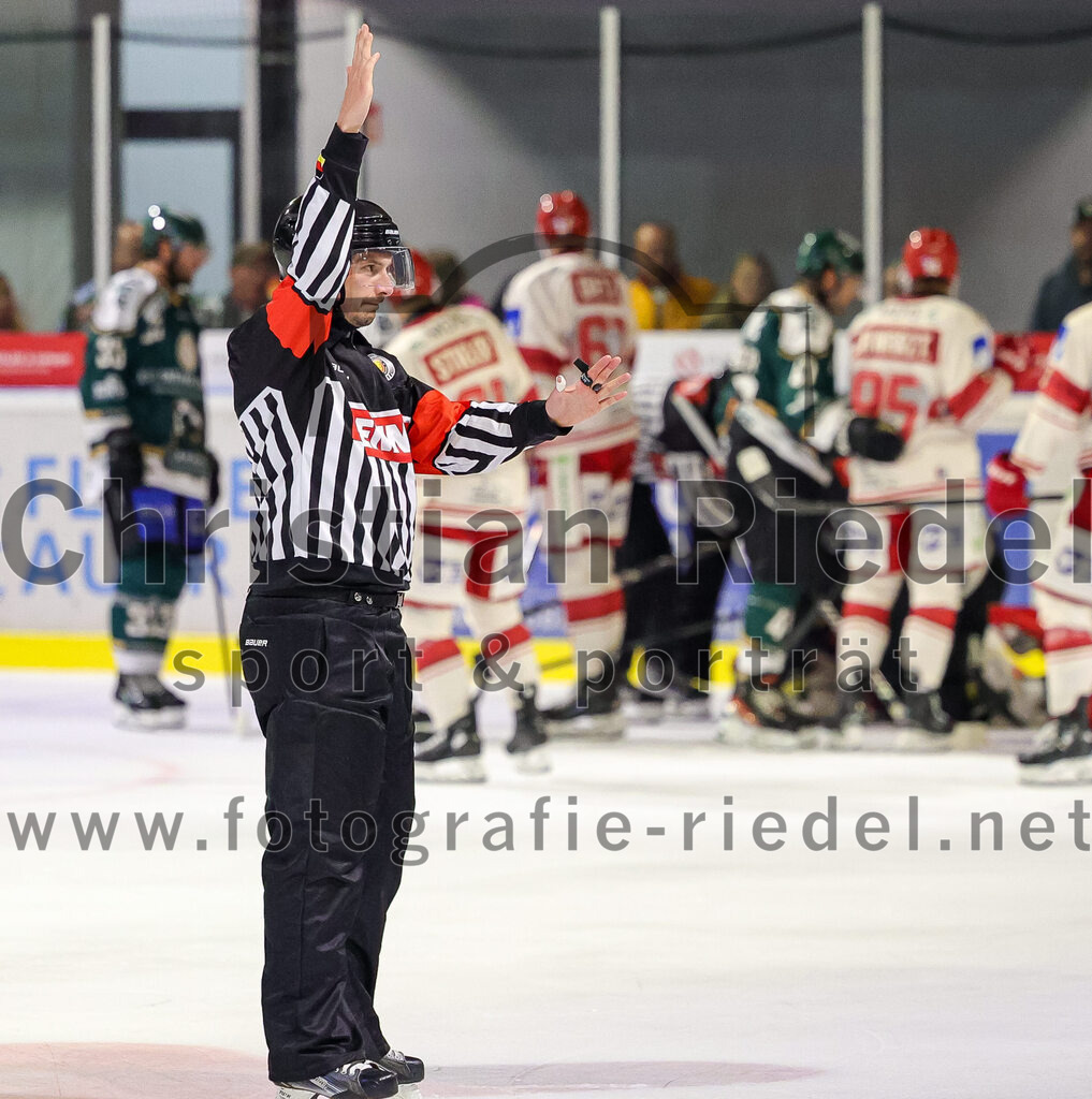2025-09-12_119_TSV_Erding_gegen_EV_Landshut | Erding, Deutschland, 12.09.2025:Eishockey, Oberliga Süd 2025 / 2026, Testspiel, TSV Erding gegen EV Landshut, Endergebnis: 4:6Foto: Christian Riedel / fotografie-riedel.net