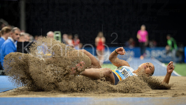 ISTAF Indoor; Duesseldorf, 24.01.2026 | DUESSELDORF, GERMANY - JANUARY 24:  Long jumper Laura Rauel Muller during the ISTAF Indoor Dusseldorf at PSD Bank Dome on January 24, 2026 in Duesseldorf, Germany. 