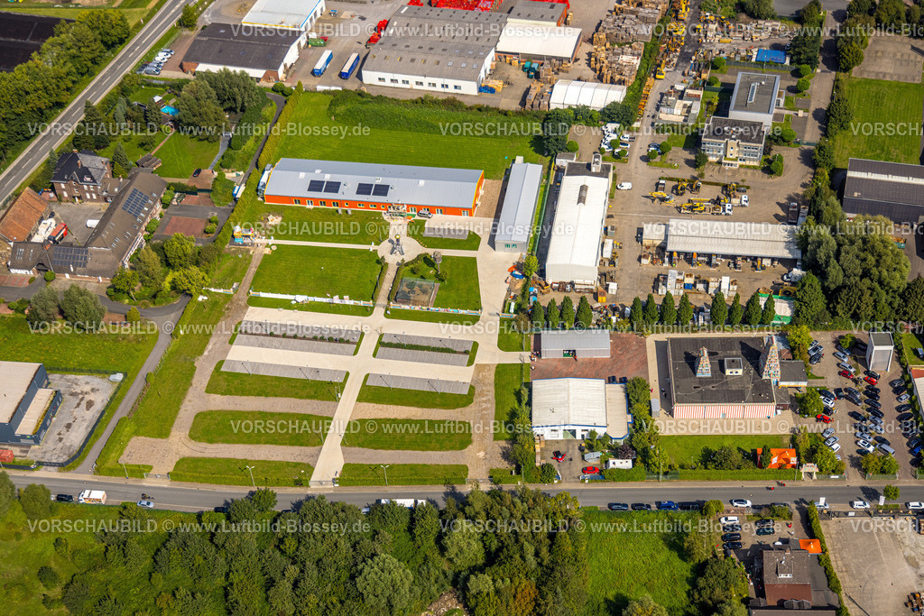 Hamm230900637 | Luftbild, Hindu Tempelanlage, Hinduistische Gemeinde in Deutschland, K.d.ö.R., Uentrop, Hamm, Ruhrgebiet, Nordrhein-Westfalen, Deutschland