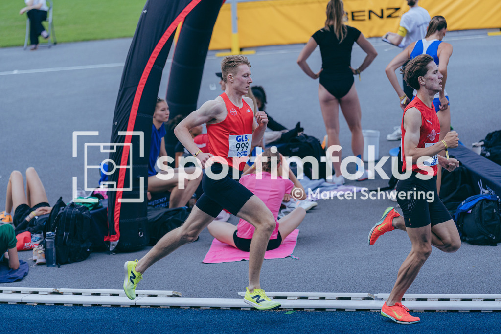 DM U23 U18 Bochum 2026 | Jonas Patri (TSV Bayer 04 Leverkusen), Startnummer 999, mU23 1500-Meter-Lauf, Finale Deutsche Meisterschaften der U18 &amp; U23 2026, Lohrheidestadion Bochum-Wattenscheid, 04.07.2026 Foto: Marcel Schwering / sportimfokus - Realisiert mit Pictrs.com