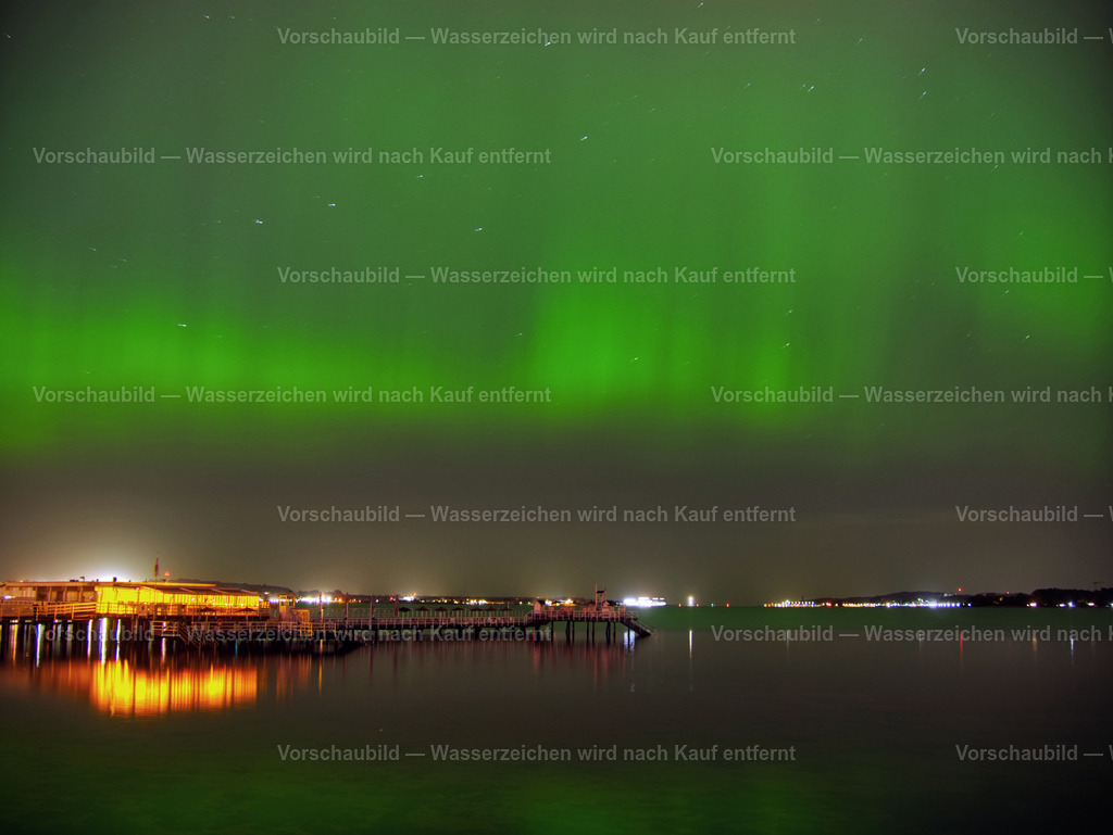 Nordlichter über Kiel | Polarlicht über der Kieler Förde.