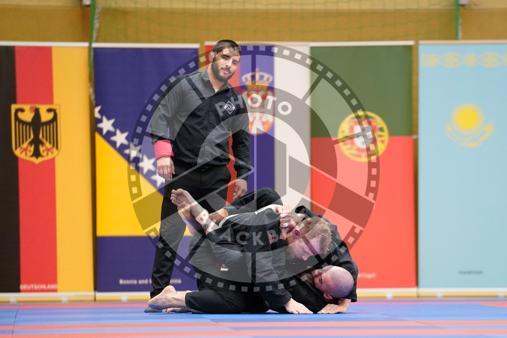 20240203PBB07119 | Fighters compete during the Brazilian Jiu-Jitsu Championship of the AJP Tour in Maintal by Frankfurt am Main, Germany, on February 2, 2024.