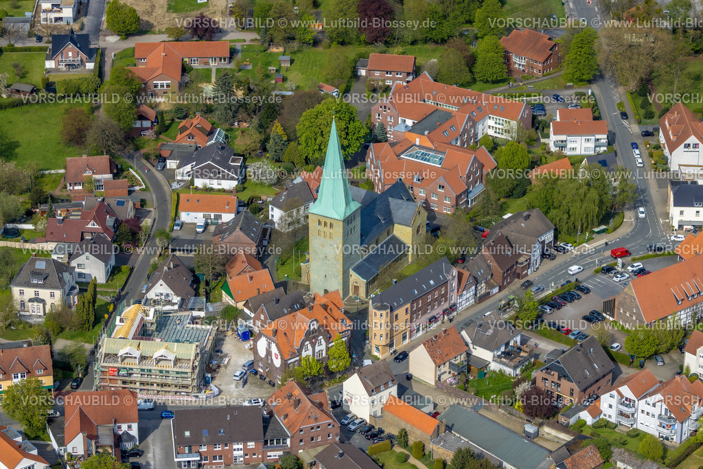 Hamm230405000 | Luftbild, kath. Kirche St. Regina, Stadtbezirk Rhynern, Hamm, Ruhrgebiet, Nordrhein-Westfalen, Deutschland