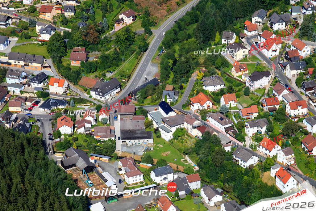 Die Luftaufnahme der Stadt Wilhelmsthal wurde vom UL-Flugzeug heraus erstellt ( keine Drohne )- hohe Auflösung für beste Qualität