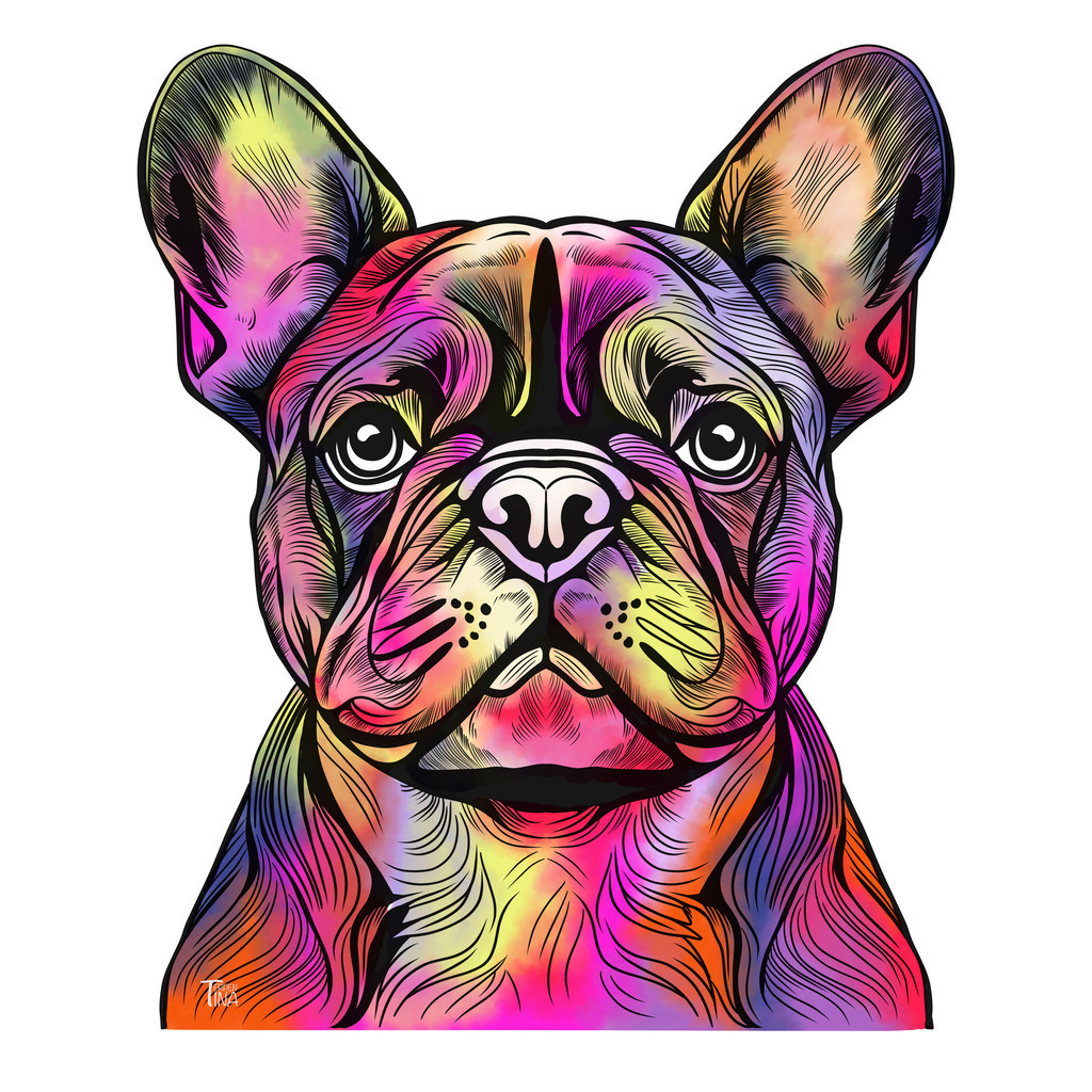 Bulldogge | Illustrationen, digitalpainting, animals, dogs, hunde, art, Kunst, Illustrationsart, Bielefeld, Germany - Realisiert mit Pictrs.com